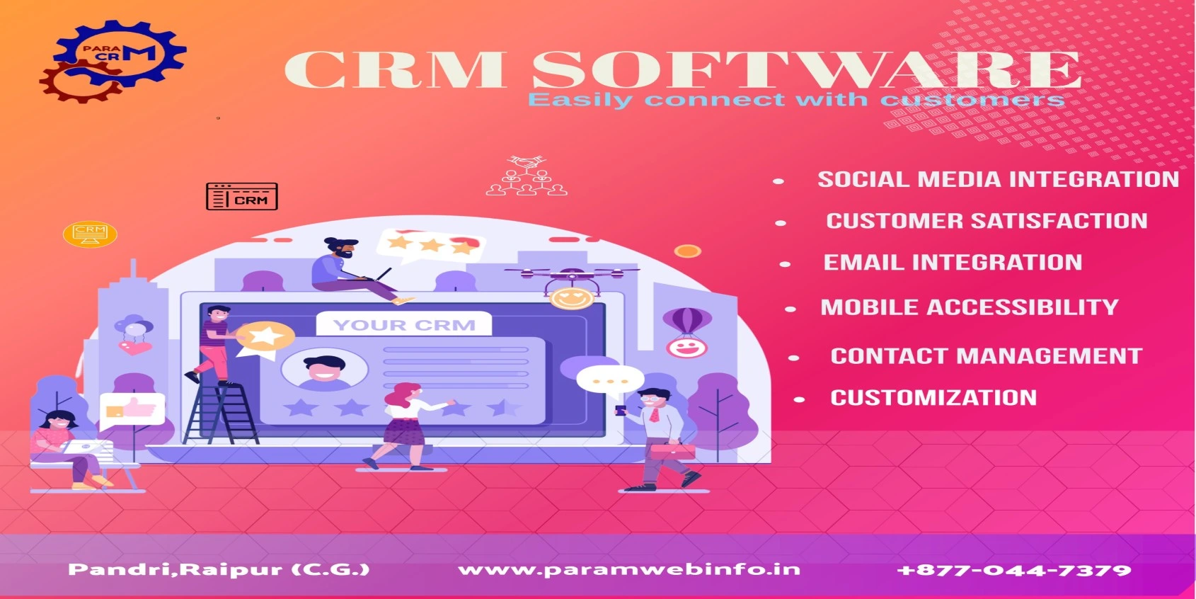 Streamline Customer Management with ParamCRM in Raipur
